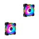 thumbnail image 4 of Tholdsy DC 12V RGB Gaming Computer Case Desktop Cooler Fast Shockproof Fan Speed 4pin Fans Light PC Cooling Accessory Heatsink Colorful 2piezas, 4 of 6