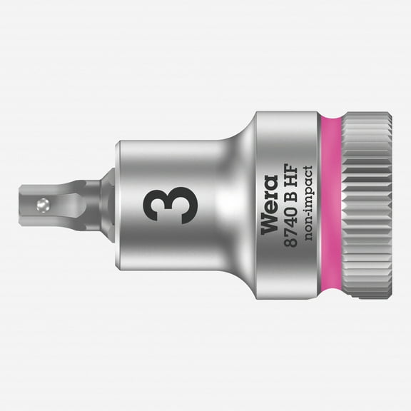 Wera Tool 8740 B HF Zyklop 3/8" Drive Hex Bit Socket, 3mm