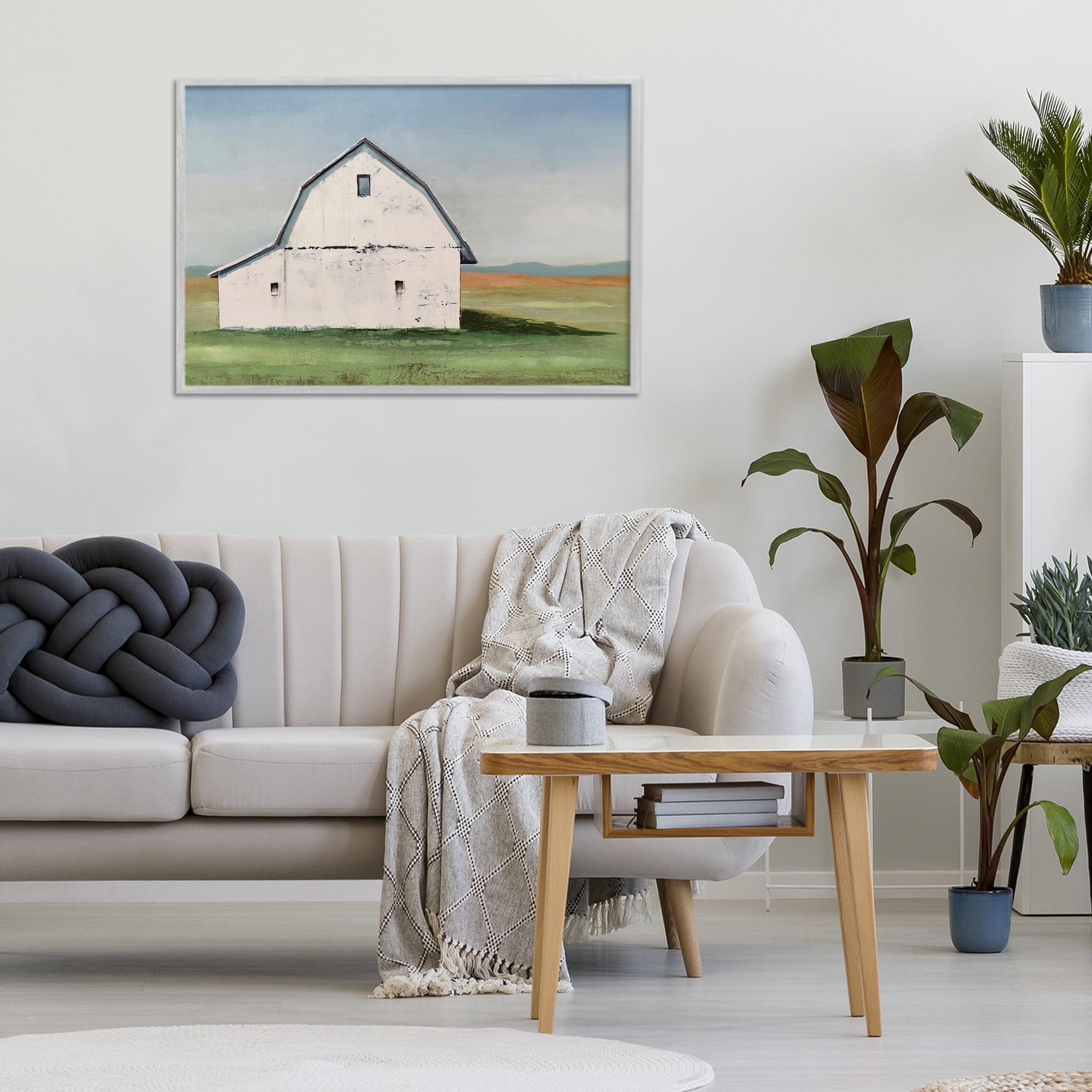 Stupell Industries Weathered and Wise Barn Gray Framed Giclee Art, design by Max Maxx