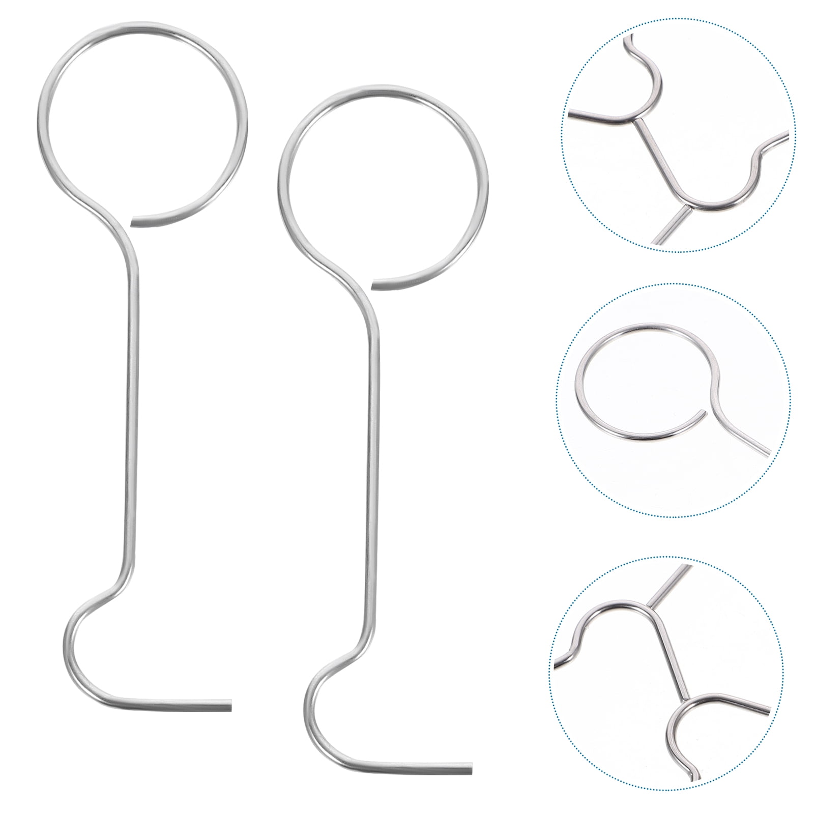 4 PCS Drain Key Lifting Hook for Drain Grate with 4 PCS Adhesive Hooks  Drain Removal Tool Linear Shower Drain Grate Removal
