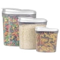 thumbnail image 3 of 3 Piece Plastic Cereal Container, 3 of 8