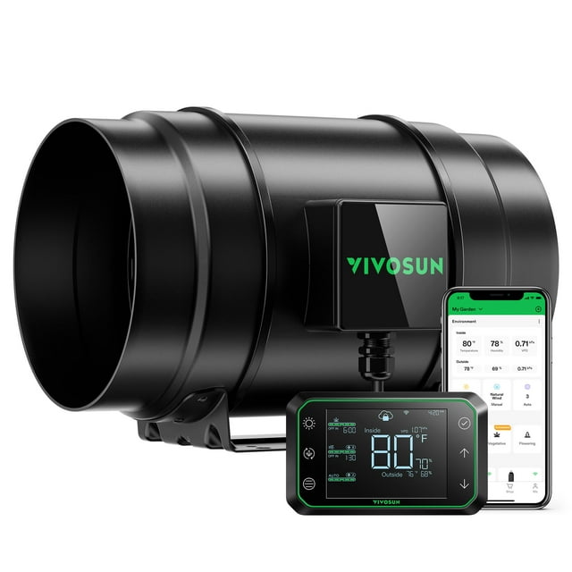 Ventilador en Línea VIVOSUN AeroZesh G8 Silencioso 8" 725 CFM WiFi