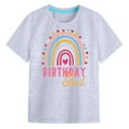 thumbnail image 4 of Hessimy Girls' Short Sleeve Shirts Kids Crewneck T-Shirts Summer Tops Basic Tees(Grey,11-12 Years), 4 of 4