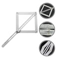 thumbnail image 4 of KAKOWELY Protractor For Woodworking Short Miter Measuring Tool Miter Angle Finder Ruler,14.96X"X6.3"X0.79", 4 of 5