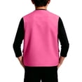 thumbnail image 4 of OGLCCG Safari Vest Boys Kids Lightweight Cargo Outerwear Vest for Hiking Fishing Travel Outdoor Sleeveless Jackets(Hot Pink,7-8 Years), 4 of 6