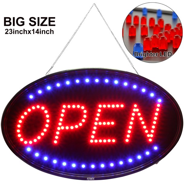 Neon LED OPEN Sign Electric Billboard Bright Advertising Board Flashing
