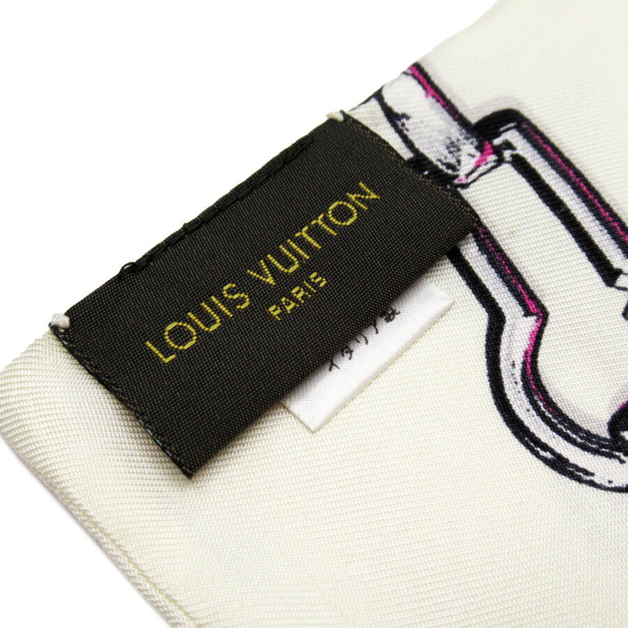 Louis Vuitton Bandeau 'Map' Marron Bleu Silk Scarf - SOLD