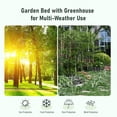 thumbnail image 3 of 3 in 1 Galvanized Raised Garden Bed with Cover, High Strength Planter Box(Metal) Kit, Open-Ended Base & 2 Large Zipper Breathable Windows, Mini Greenhouse for Multi-Weather Use,  72"(L) x 37.4"(W) x, 3 of 8