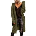 thumbnail image 2 of Yuyuzo Cardigan Sweaters for Women Oversized Long Sleeve Solid Color Knit Sweater Open Front Sweaters Casual Outwear, 2 of 4