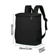 thumbnail image 3 of Backpack Insulation Bag, Outdoor Refrigeration Bag, Leak Proof Cooler Backpack with Adjustable Straps And Multiple Compartments, Durable Nylon Material, 33x29x16cm, Lightweight 350g, 3 of 4