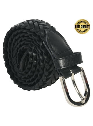 Black Men's Braided Belt