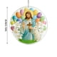 thumbnail image 5 of Adorno acrílico de Pascua de doble cara de 8 cm | Talla de la Crucifixión y la Resurrección | Decoración colgante ligera y duradera con anilla dorada | Regalo para decoración festiva religiosa | Uso, 5 of 6