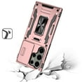 thumbnail image 3 of For Samsung S23 Plus Utter Tough Metal Ring Movable Camera Window Hybrid Case Cover - Rose Gold, 3 of 3