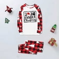 thumbnail image 5 of Nmnitkp Christmas Pajamas for Family Add Festive Atmosphere Family Christmas Pajamas Matching Sets PJ's Sleepwear Printed Top and Plaid Pants with Pockets Family Christmas Pajamas Matching Sets, 5 of 6