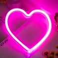 thumbnail image 3 of DONGPAI Heart Neon Sign, Battery or USB Powered LED Neon Light for Party, Valentines Decorations Lamp, Table & Wall Decoration Light for Girl's Room Wedding Home Decor, 3 of 5