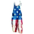 thumbnail image 3 of QATAINLAV Women Loose Fit Wide Leg Jumpsuits Sleeveless Cotton Linen One Piece Pants 2024 Fashion Print Overalls Casual Rompers Going Out Outfits Deal of The Day Clearance Purple S, 3 of 6
