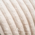 thumbnail image 4 of Puf otomano redondo de piel sintética Homlazeezy 51 x 38 cm beige, 4 of 7