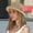 Khaki, variant on Women's Hat Elegant Braided Edge Straw Hat, Summer Outdoor Sun Hat Sunshade-WE