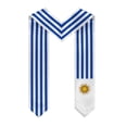 thumbnail image 2 of More design Graduation shawl Uruguay Flag & United States Flag Stole Sash Honor Study Aboard International Students, 2 of 9