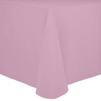 Ultimate Textile (10 Pack) Cotton-feel 60 x 84-Inch Oval Tablecloth - for Home Dining Tables, Light Pink