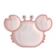 thumbnail image 1 of Plato con ventosa, vajilla de silicona, mantel individual de silicona Bebe con cucharas, plato con ventosa sin BPA para lavavajillas y microndes (rosa) ER, 1 of 5