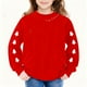 thumbnail image 5 of Blusas y camisas de manga larga con cuello redondo para niños Estampados navideños de manga larga Casual Suelto Forro polar para mayor calidez Sudadera con capucha de manga larga con cuello redondo pa, 5 of 5