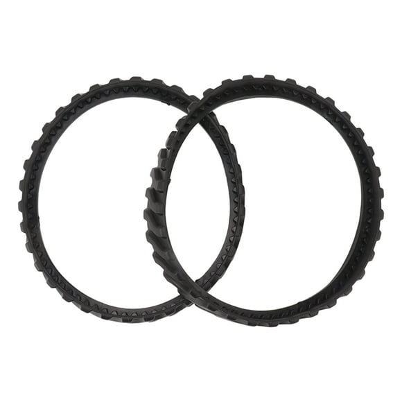 Pool Cleaner Wheel Track, Rubber Heavy Duty Pool Cleaner Replacement Track 2Pcs Wavy Texture for Pool Cleaning