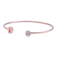 thumbnail image 2 of Pulsera Mujer Inicial Letra LuckyLy, Acero Inoxidable y Zirconia Cúbica, Modelo Sonia rosa UNITALLA, 2 of 8
