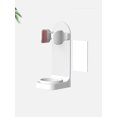 thumbnail image 3 of Soporte para cepillos de dientes eléctrico 2 en 1, 4 soportes para cepillos de dientes autoadhesivos montados en la pared, estante de almacenamiento ajustable para vasos de agua bucal para baño (cepillo de dientes blanco no incluido) Sincero Electrónica, 3 of 5