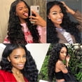 thumbnail image 6 of Brazilian Hair Loose Deep Wave Bundles Unprocessed Human Hair Bundles 1/3 Bundles Deep Curly Human Hair Weave Brazilian Remy Hair Extensions, 6 of 6