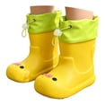 thumbnail image 3 of GobdXE Unisex Kids Rain Boots for Boys Girls Cartoon Pig Waterproof Boots with Drawstring Cuff Non-Slip Solid Rain Shoes Size:2-2.5 Years, 3 of 7