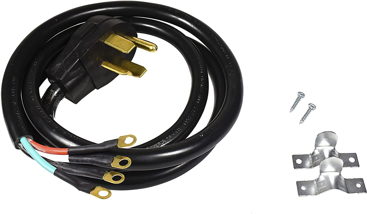 HQRP 6 ft Cord Power Cable, Heavy-Duty, Black