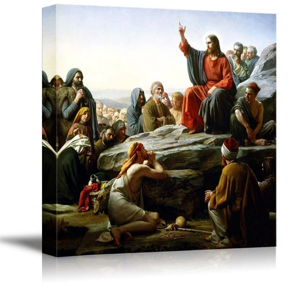 wall26 The Sermon on the Mount by Carl Heinrich Bloch Canvas Print