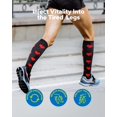 thumbnail image 2 of 3 Pairs Medical Sport Compression Socks - 15-20mmhg Graduated Knee-High Support for Men & Women, Ideal for Soccer, Running, and Nurses, 2 of 7