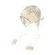 thumbnail image 1 of Mujeres gorro de crochet gorro de tejido floral suave hecho a mano Sombrero de verano para viaje de playa Beige, 1 of 9