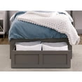 thumbnail image 6 of AFI Under Bed Foot Drawer Storage Drawer for Platform Beds, Twin, Grey, 6 of 8