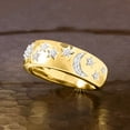 thumbnail image 4 of Ross-Simons 0.15 ct. t.w. Diamond Moon and Star Ring in 18kt Gold Over Sterling, Women's, Adult, 4 of 6