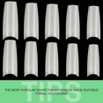 thumbnail image 4 of Cooserry Long Fake Nails - Clear Acrylic Nails Coffin Shaped Ballerina Nails Tips 500pcs Full Cover False Nail Artificial Nails with Case for Nail Salons and DIY Nail Art, 10 Sizes, 4 of 6