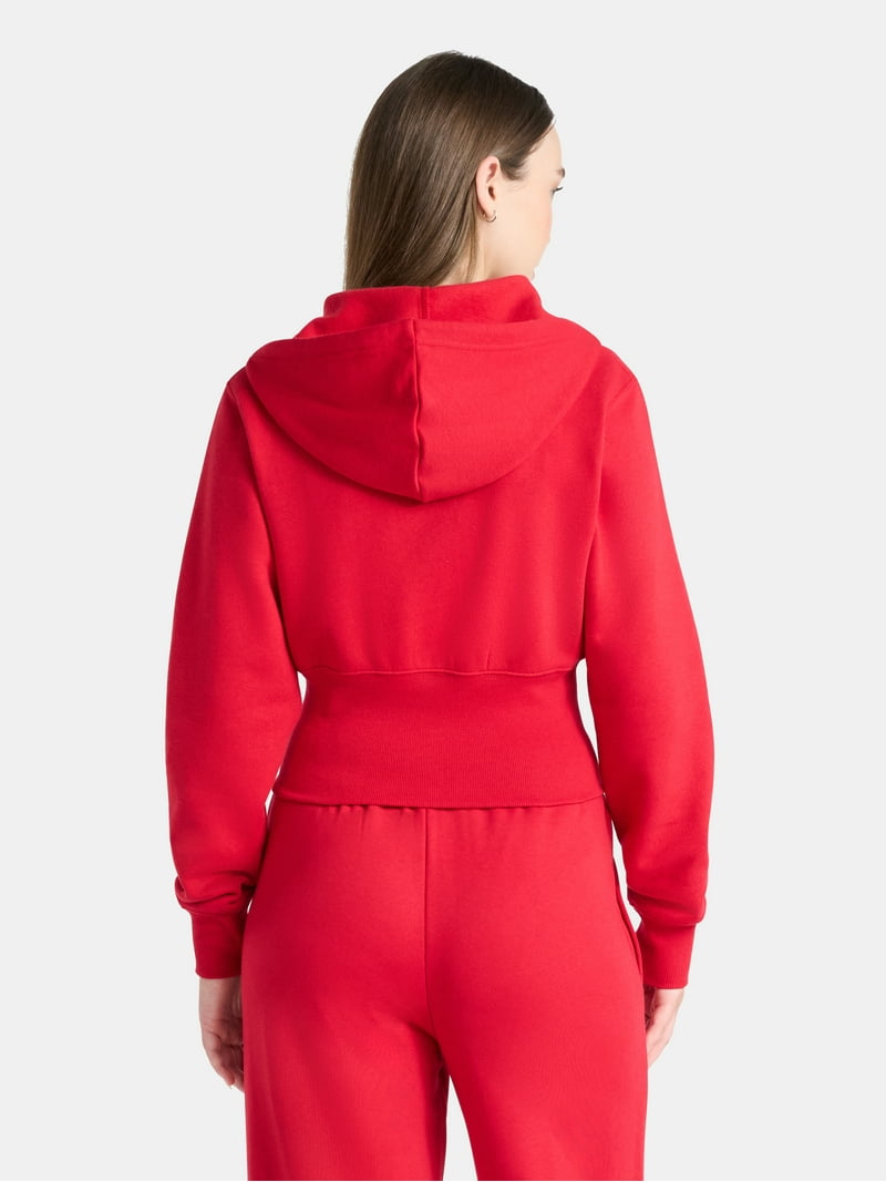 No Boundaries Fleece Zip Hoodie, Women's