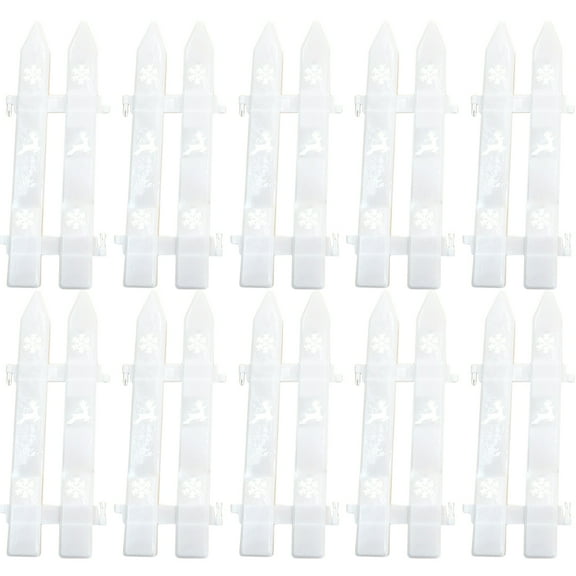 Dytern Christmas,30pcs Christmas Tree Fence Plastic Fence Garden Fence Decorative Fences for Party