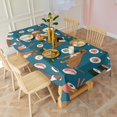thumbnail image 6 of Boxer Dog Pitbull Terriers Dog and Sushi Rectangle Tablecloth 60"x102",Waterproof Polyester Rectangle Table Cloth, Wipeable Spillproof Polyester Tablecloth for Dining, Camping, Indoor and Outdoor, 6 of 6