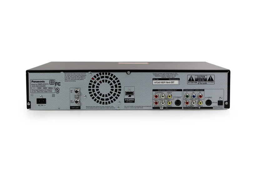 Panasonic DMR-EZ47V DVD VCR Recorder Combo with ACCUTUNE (ATSC) Tuner 1080p Upscaling (New) - image 2 of 4
