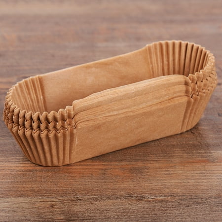

Cycle-Topshop 50Pcs Baking Paper Liners Straight Loaf Tin Baking Parchment Paper Liners Loaf Tin Liners New