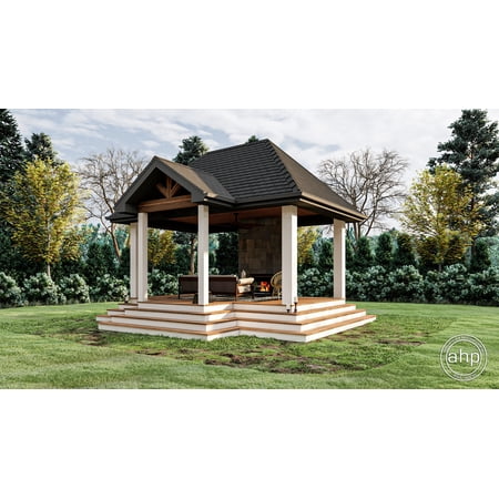 Advanced House Plans: Builder Ready Blueprints | Sycamore 29584 | Gazebo Plan