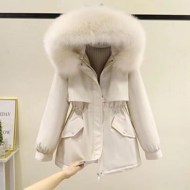 Ropa de invierno suelta con forro polar y relleno de algodón grueso, abrigo de mujer, abrigo de trabajo, moda