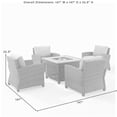 thumbnail image 3 of Pemberly Row 5-Piece Metal Conversation Set with Armchairs Sand/Brown, 3 of 21