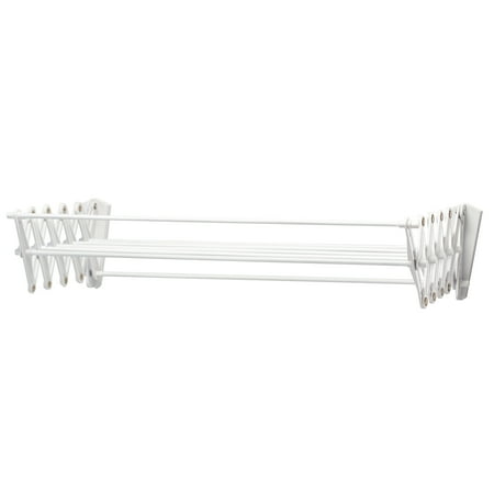 Laundry 360 Collapsible Metal & Plastic Clothes Drying Rack in White