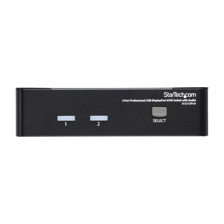 2 Port Professional USB DisplayPort KVM Switch with Audio
