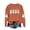 Orange, variant on Feancey Funny Crewneck Sweatshirts for Women Halloween Ghost Print Graphic Pullover Tops Fall Long Sleeve Cute Tees Spooky Season Sweatshirt Army Green L