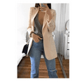 Amazon New Fashionable Casual Westernstyle Clothes Women's Lapel